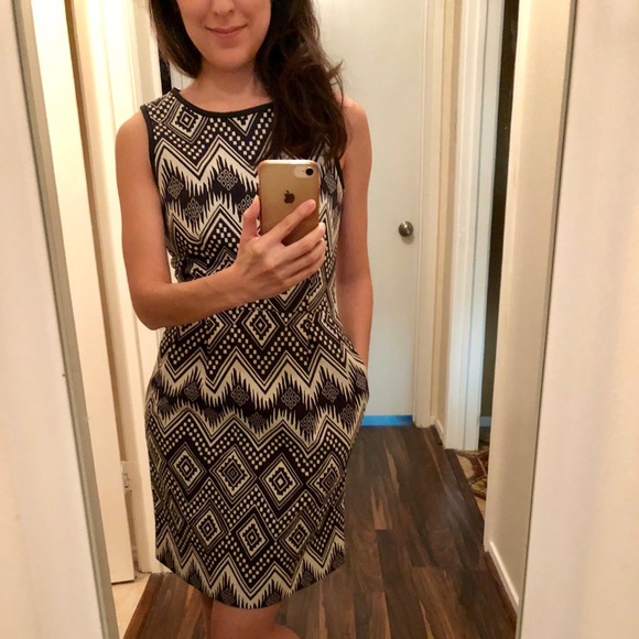 J Crew Diamond Sleeveless Sheath Dress,Size 0 - Picture 3 of 7